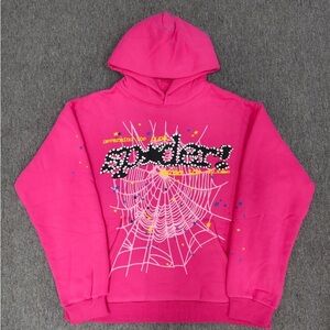 Pink And Black Spider Hoodie Fits A Size Medium